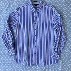 Marc Anthony Men’s Blue Striped Dress Shirt XL
